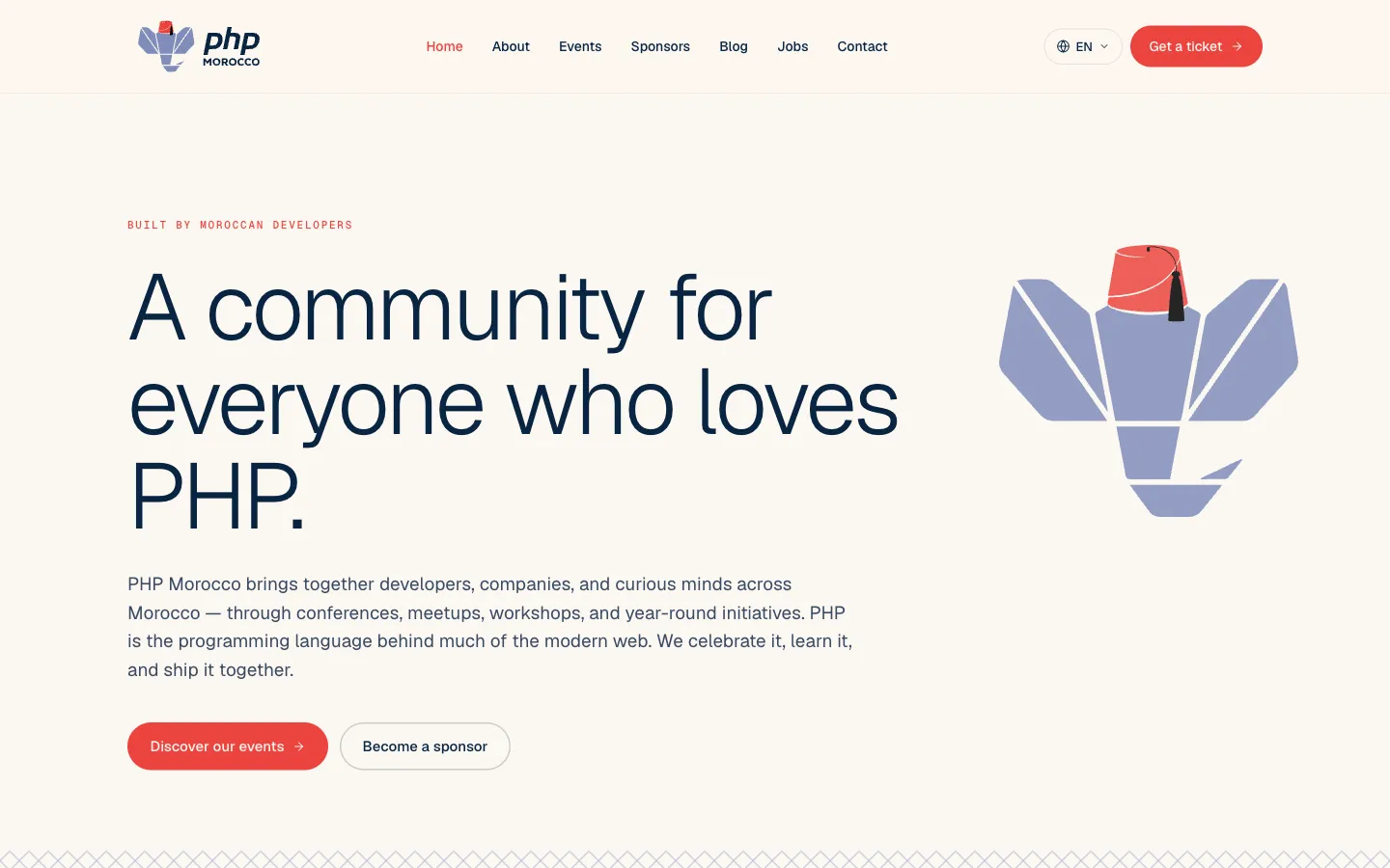 PHP Morocco — community platform home page